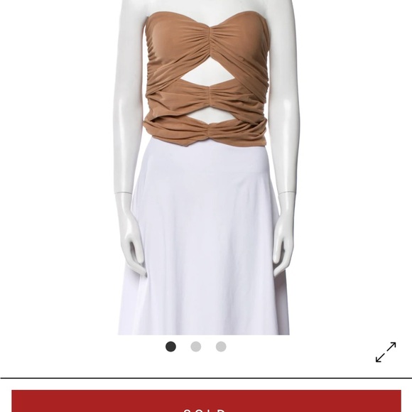 Alexander Wang Brown Crop Top - Picture 1 of 3